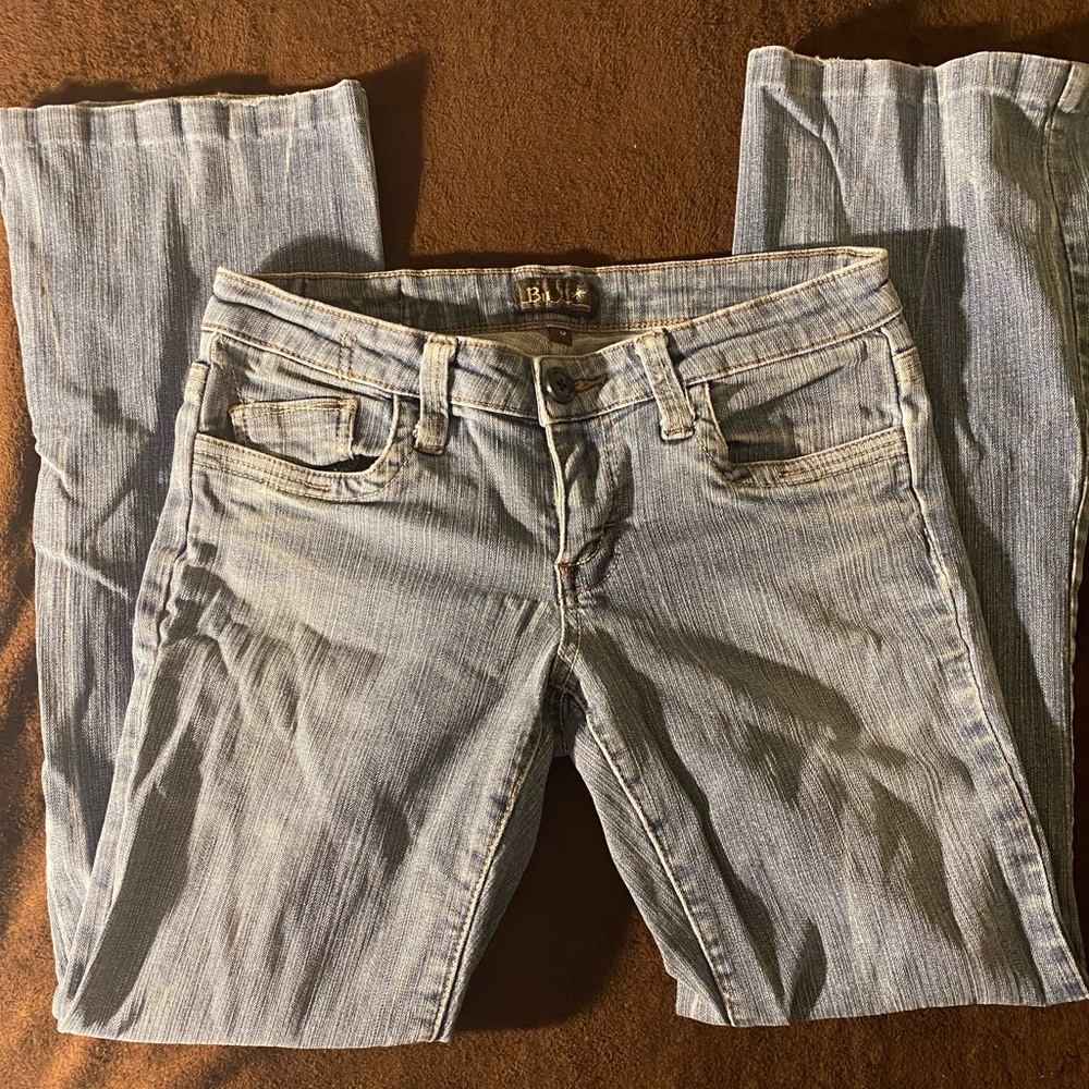 bu by malibu low rise flare jeans